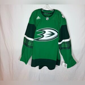 Adidas MiC Anaheim Ducks Made In Canada St Pattys Day Hockey Jersey 58